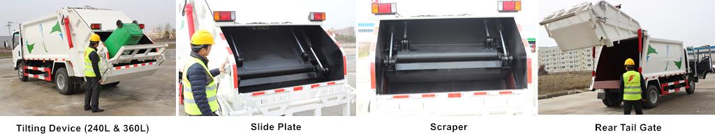CEEC garbage compactor truck loading system CEEC garbage compactor truck loading system