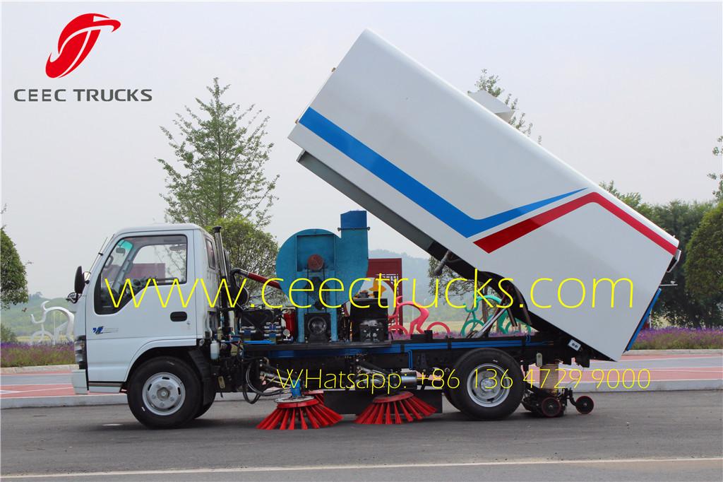 ISUZU 4 CBM road sweeper truck export nigeria ISUZU 4 CBM road sweeper truck export nigeria