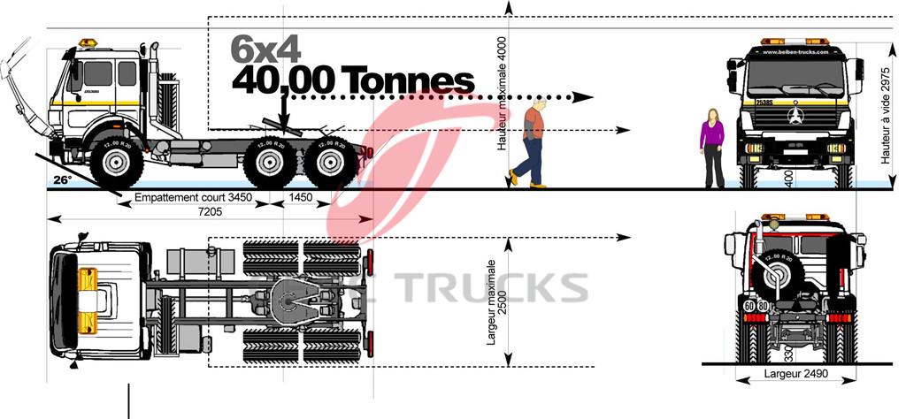 beiben 2536 tractor trucks technical drawing beiben 2536 tractor trucks technical drawing