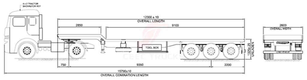 3 axle low bed semitrailers drawing 3 axle low bed semitrailers drawing