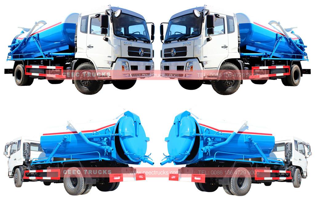 wholeview for dongfeng 10cbm cesspit emptier