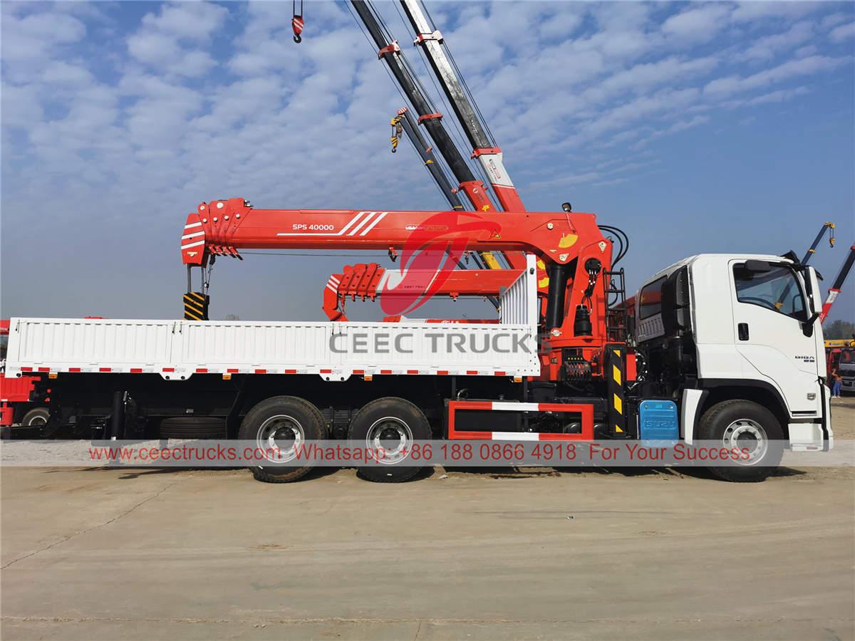 ISUZU GIGA truck mounted Palfinger crane ISUZU GIGA truck mounted Palfinger crane