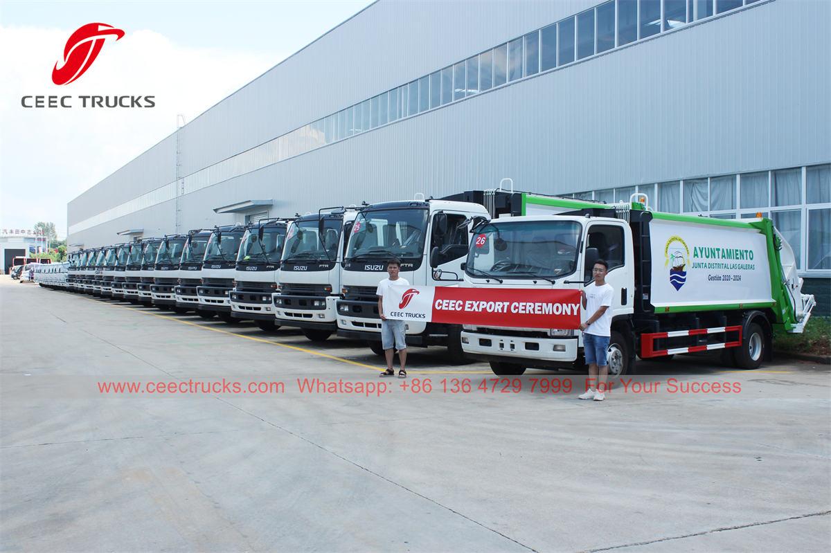 ISUZU waste compressor truck for export ISUZU waste compressor truck for export