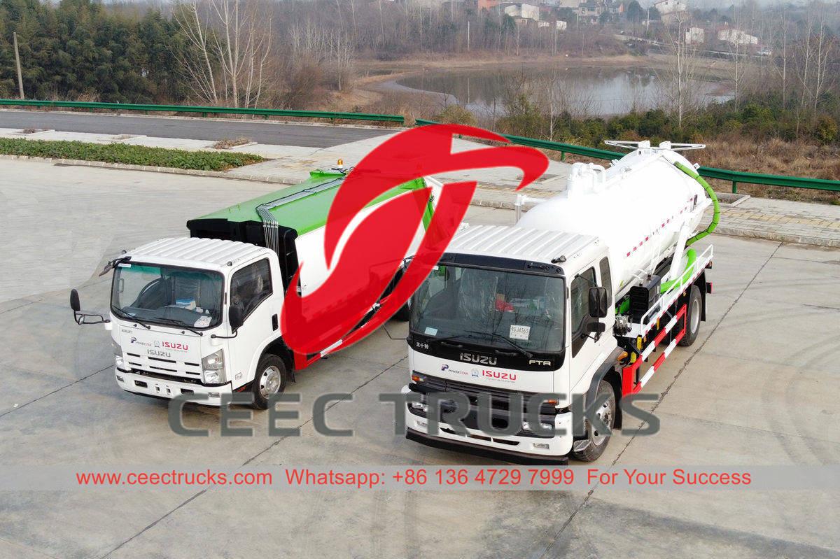 ISUZU rear loader and ISUZU FTR septic tanker truck supplies ISUZU rear loader and ISUZU FTR septic tanker truck supplies