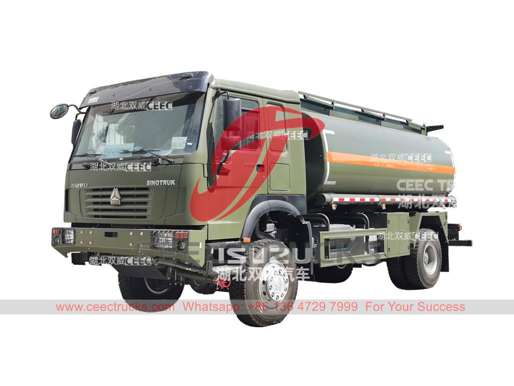 HOWO 4&Atilde;4 off-road fuel bowser at best price
