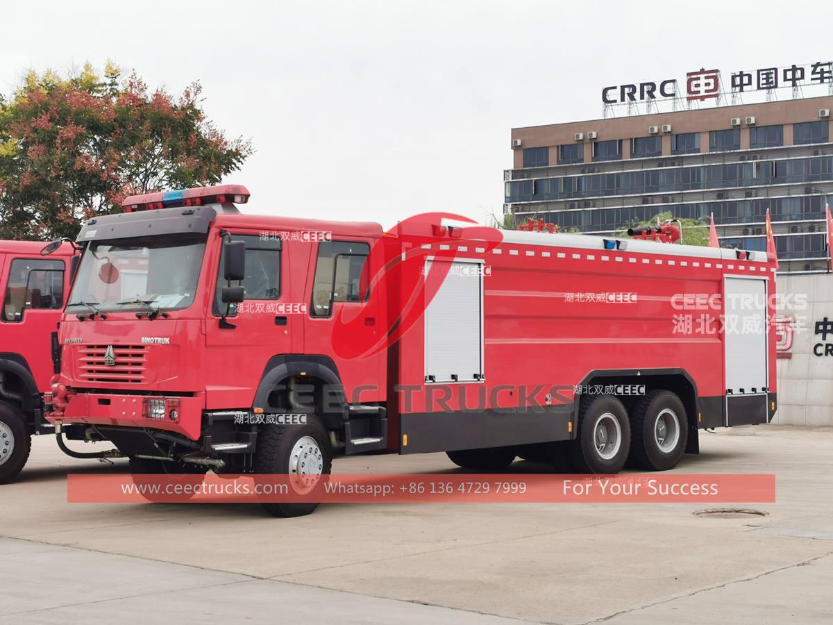 HOWO 6&Atilde;6 all wheel drive firefighter trucks for sale