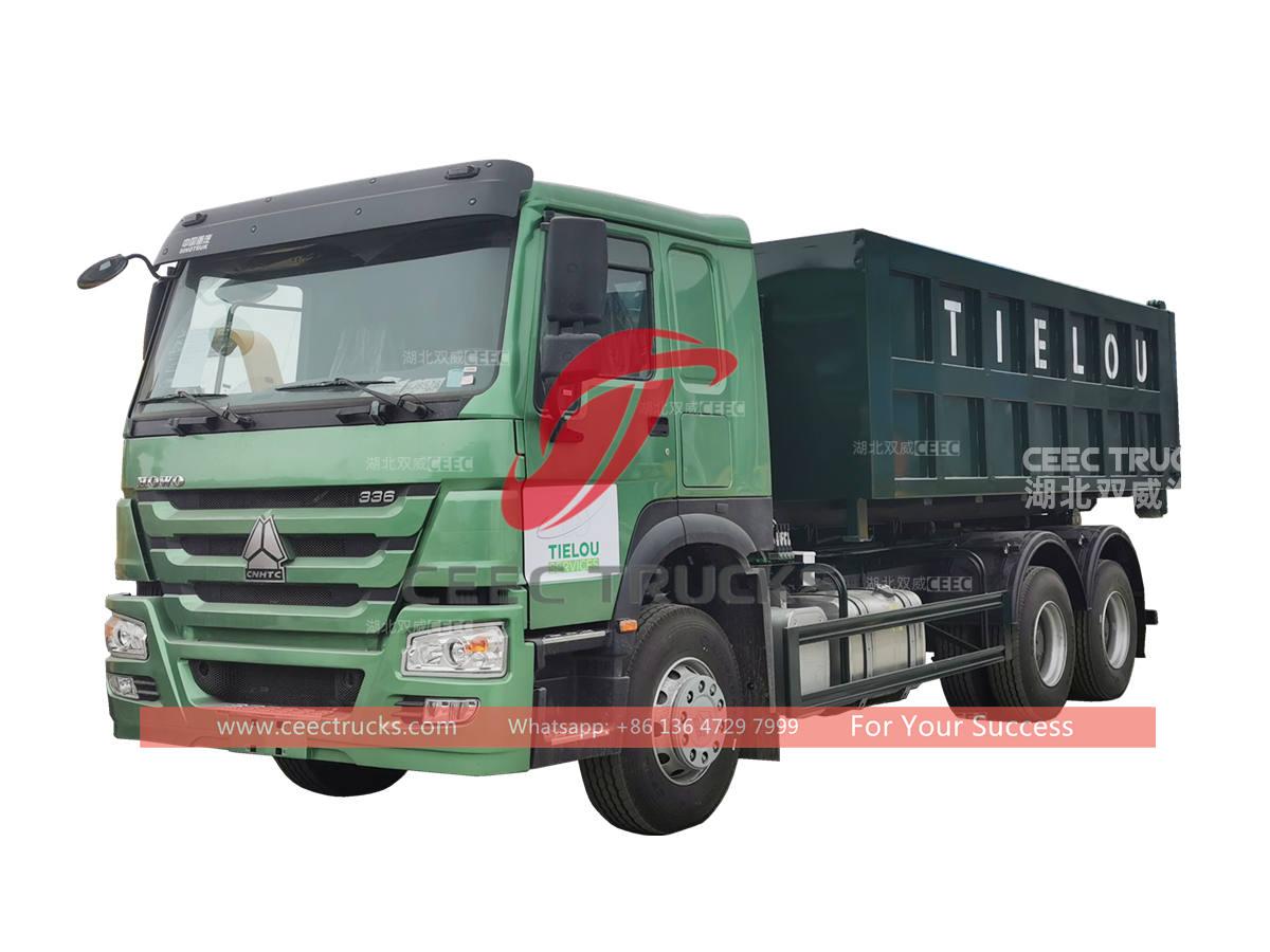 HOWO 6Ã4 hook lift trucks with 20CBM container HOWO 6Ã4 hook lift trucks with 20CBM container