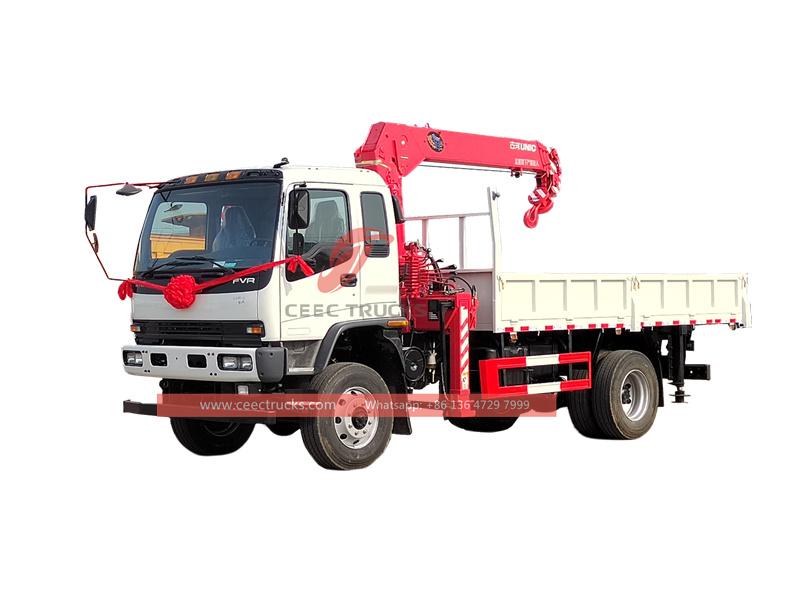 ISUZU FVR 4x4 truck with crane UNIC 8 tons ISUZU FVR 4x4 truck with crane UNIC 8 tons