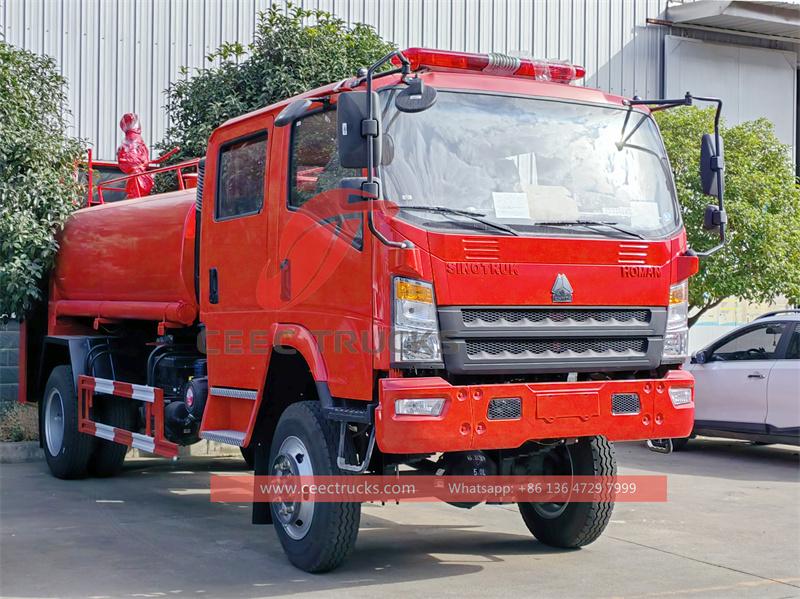 Howo 4x4 drive fire engine Howo 4x4 drive fire engine