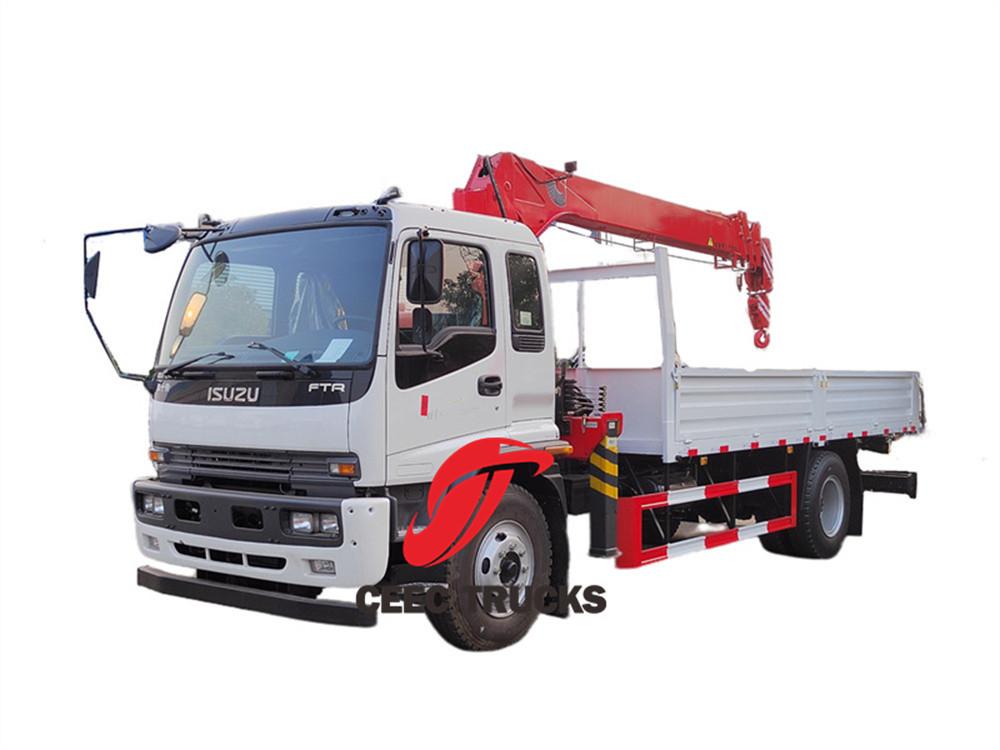 Isuzu&nbsp;FTR&nbsp;utility&nbsp;truck&nbsp;with&nbsp;boom&nbsp;crane 