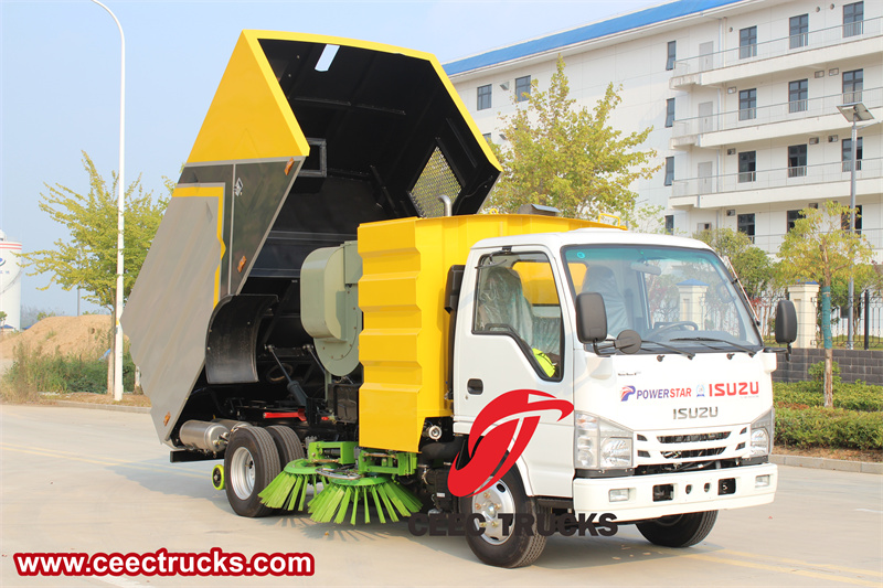 Isuzu NPR 100P vacuum sweeper with brush Isuzu NPR 100P vacuum sweeper with brush