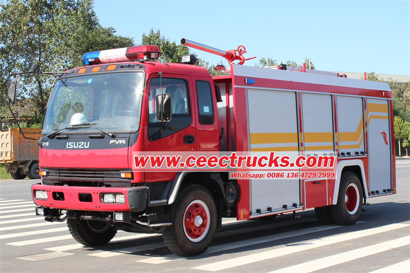 ISUZU FTR dry powder nitrogen fire truck Isuzu Giga brand Fire Rescue Water Trucks