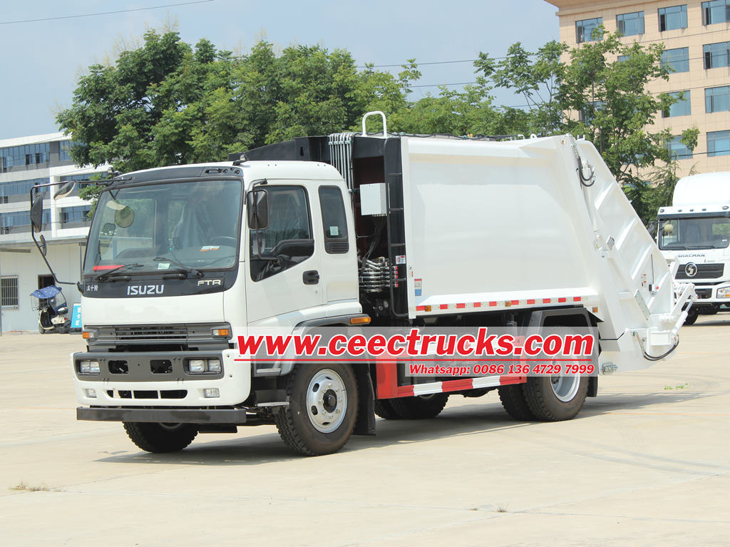 High quality ISUZU rear loader trucks