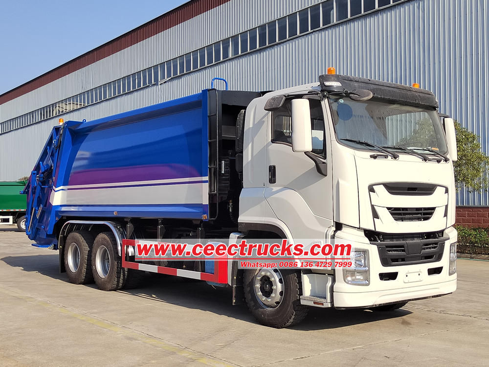 Isuzu garbage disposal truck