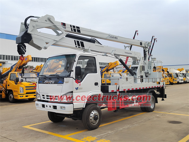 ISUZU 4x4 offroad aerial platform truck