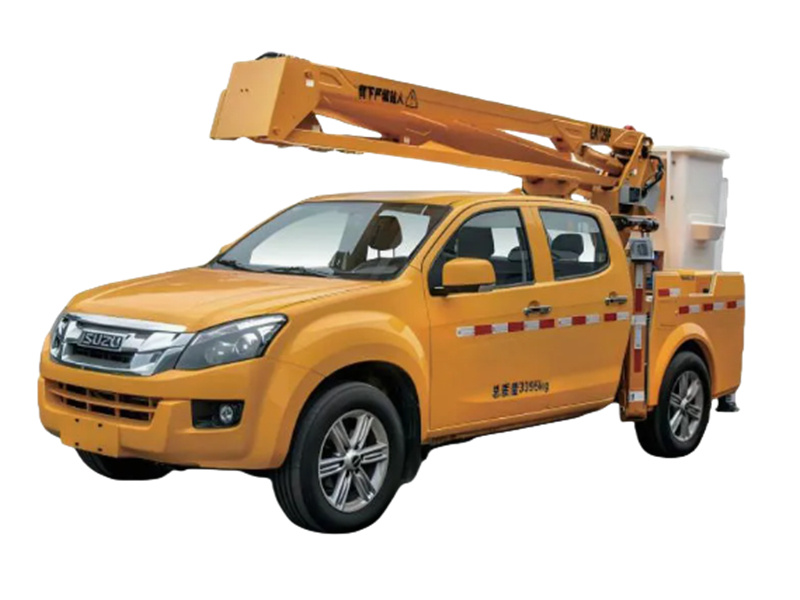ISUZU pick-up mounted 10m bucket lift