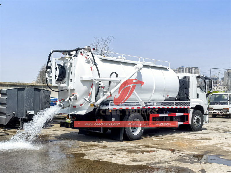 ISUZU FTR Clean Combined vacuum Sewage Tanker ISUZU FTR Clean Combined vacuum Sewage Tanker
