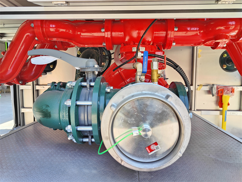 Fire Pump mounted with inlet and out valves