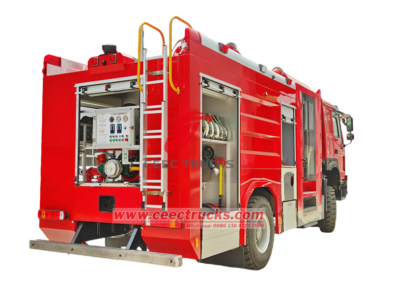 HOWO 4x4 foam tanker fire tender
