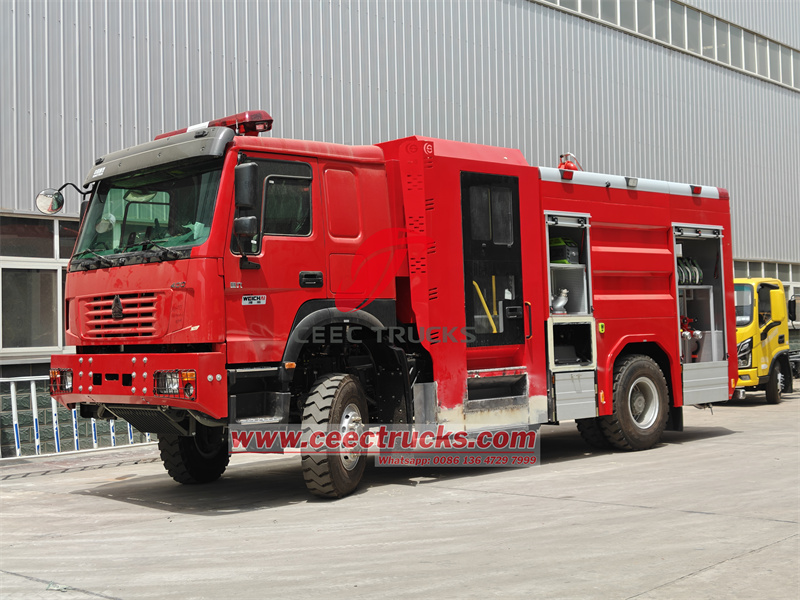 Sinotruk HOWO all wheel drive fire engine