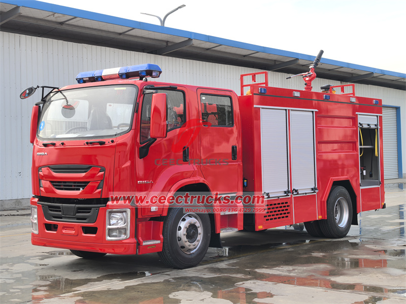 Isuzu fire fighting truck light system