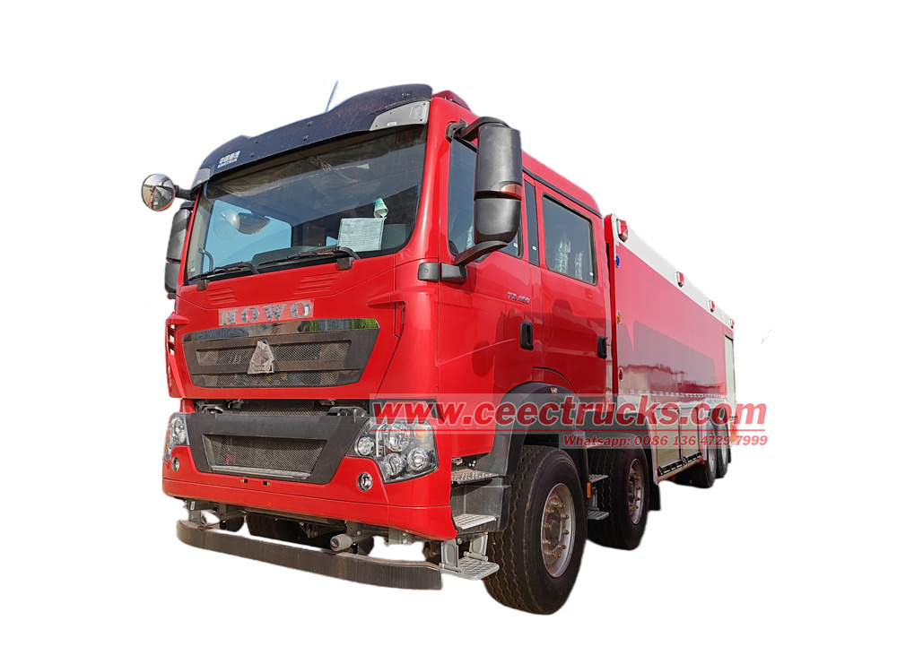 HOWO sitrak heavy foam fire fighting tender 