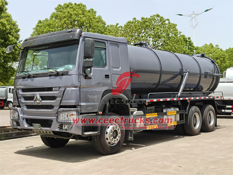 HOWO heavy duty vacuum truck