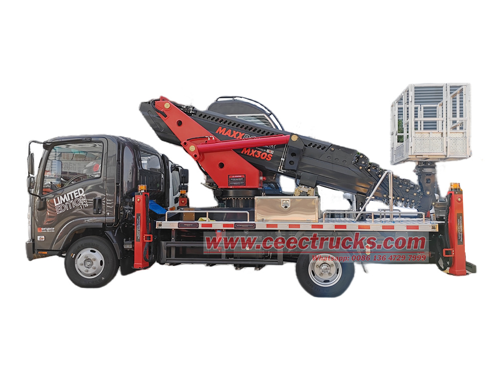 Isuzu KV100 aerial lift platform vehicle Isuzu KV100 aerial lift platform vehicle