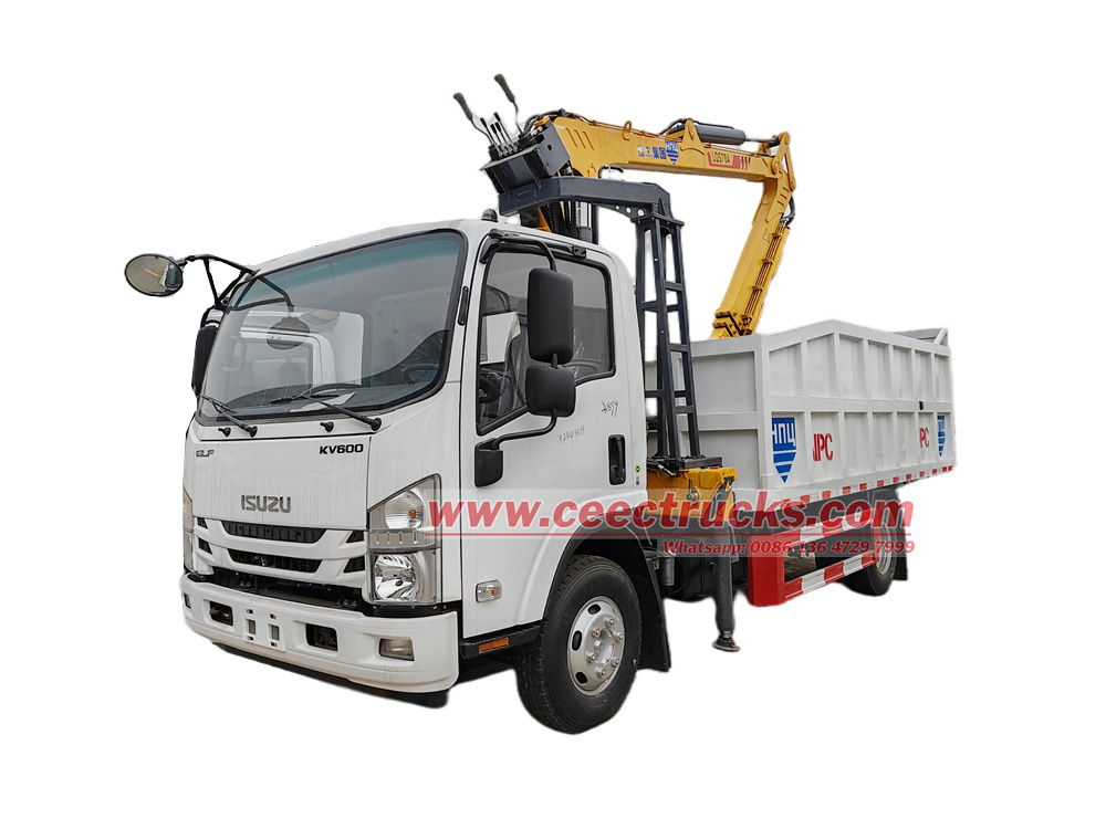 Isuzu KV600 loader crane truck with gripper