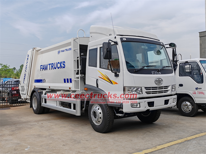 FAW J5K right drive RHD Refuse compactor truck (2)