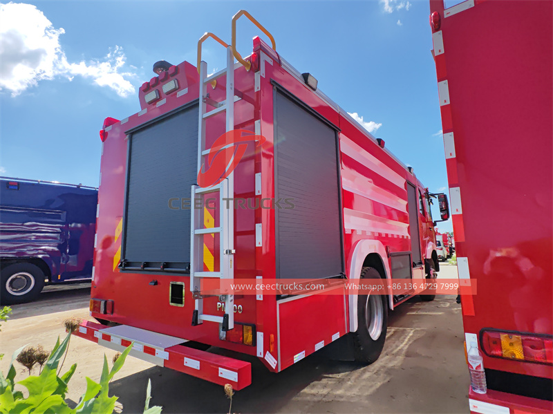 Howo 4x2 fire fighting truck