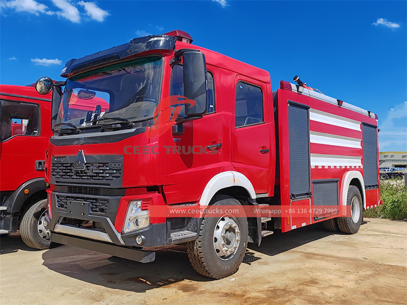 Howo 4x2 fire fighting truck