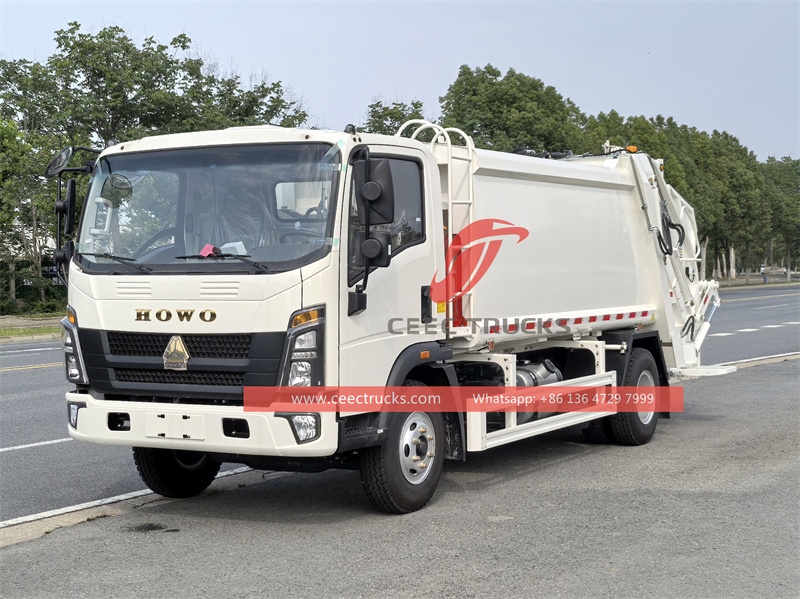 Howo rear loader garbage truck