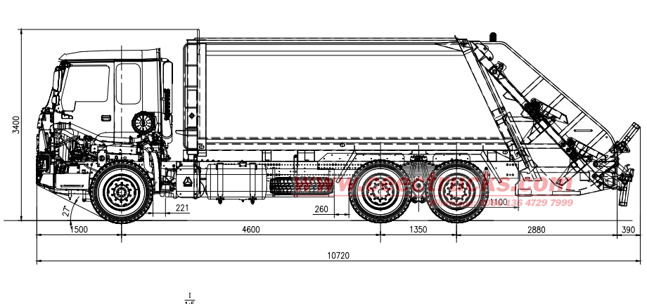 SINOTRUK HOWO 6x4 Compacted 20m3 Garbage Compactor Truck