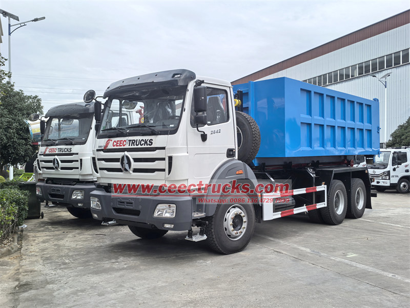 Beiben hook loader garbage truck manufacturer