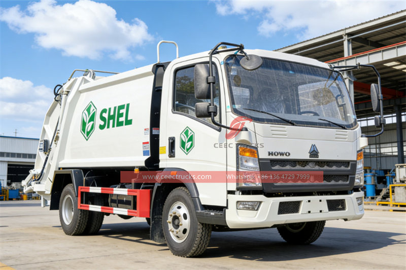 Howo rear loader garbage truck