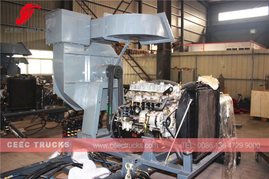 5000L straatveegmachine opbouw