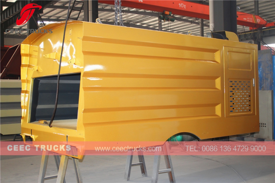 5000L straatveegmachine opbouw