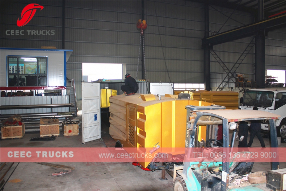 5000L straatveegmachine opbouw