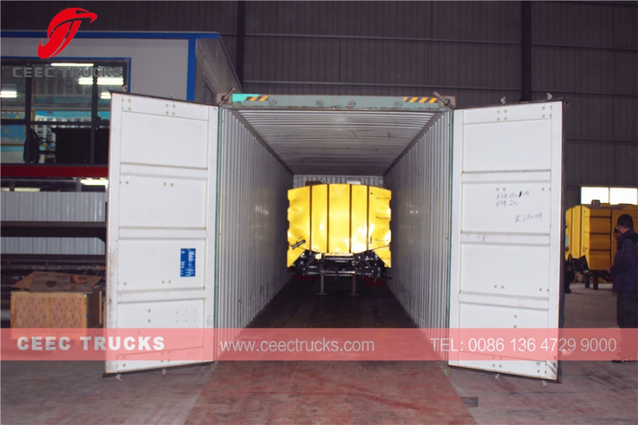 5000L straatveegmachine opbouw