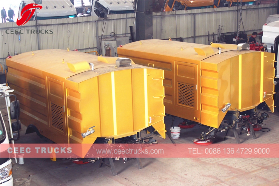 5000L straatveegmachine opbouw