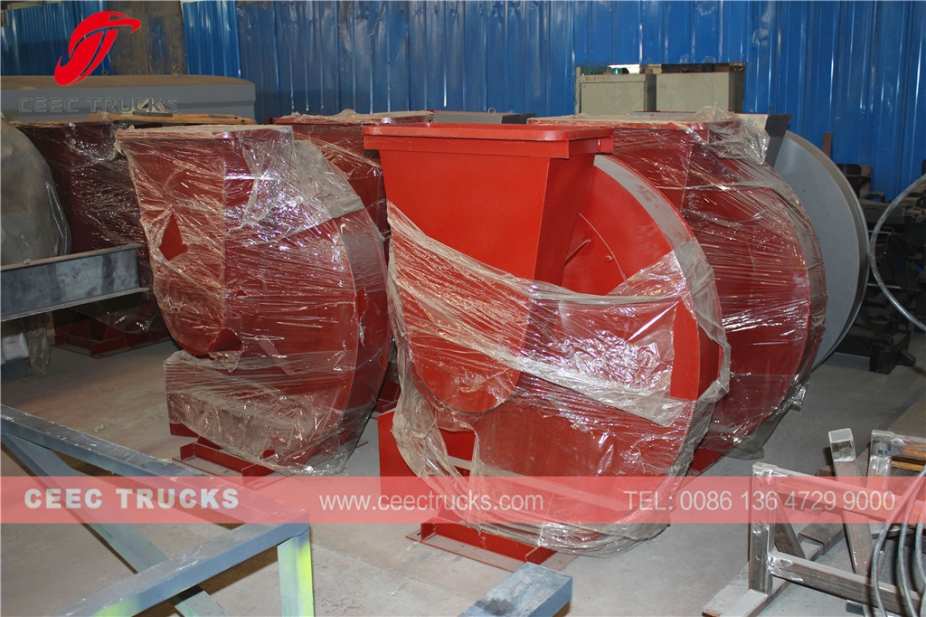 5000L straatveegmachine opbouw