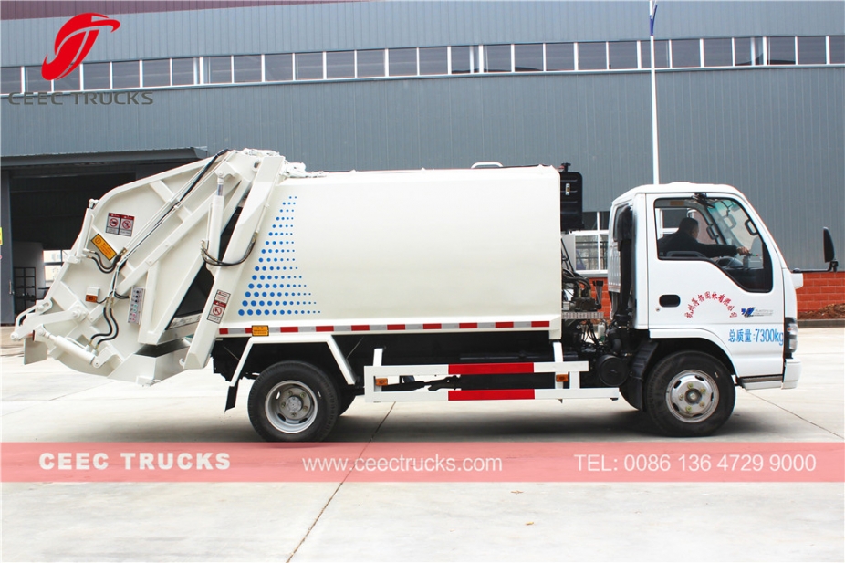 ISUZU 5000L vuilniscompressorvoertuig