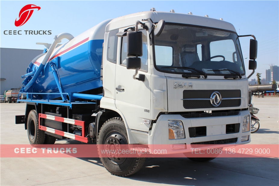 Dongfeng 10.000L vacuüm rioolwagen