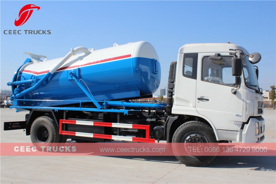Dongfeng 10.000L vacuüm rioolwagen