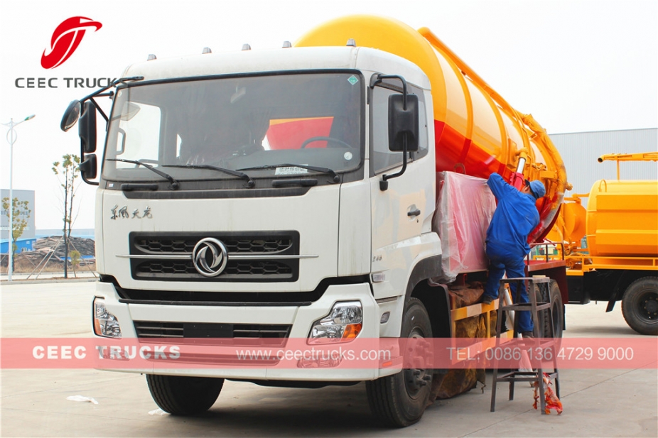 Dongfeng 16CBM vacuüm rioolzuigtankwagen