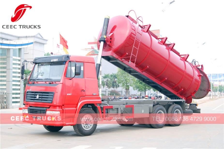 HOWO 18CBM septictank leegmaker te koop