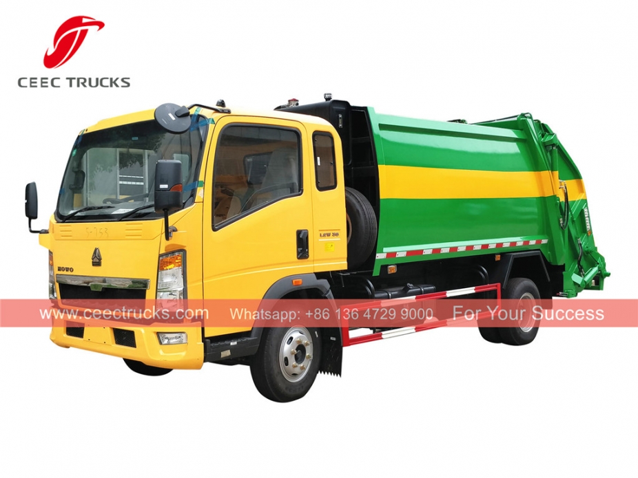 HOWO 8cbm RHD afvalperswagen