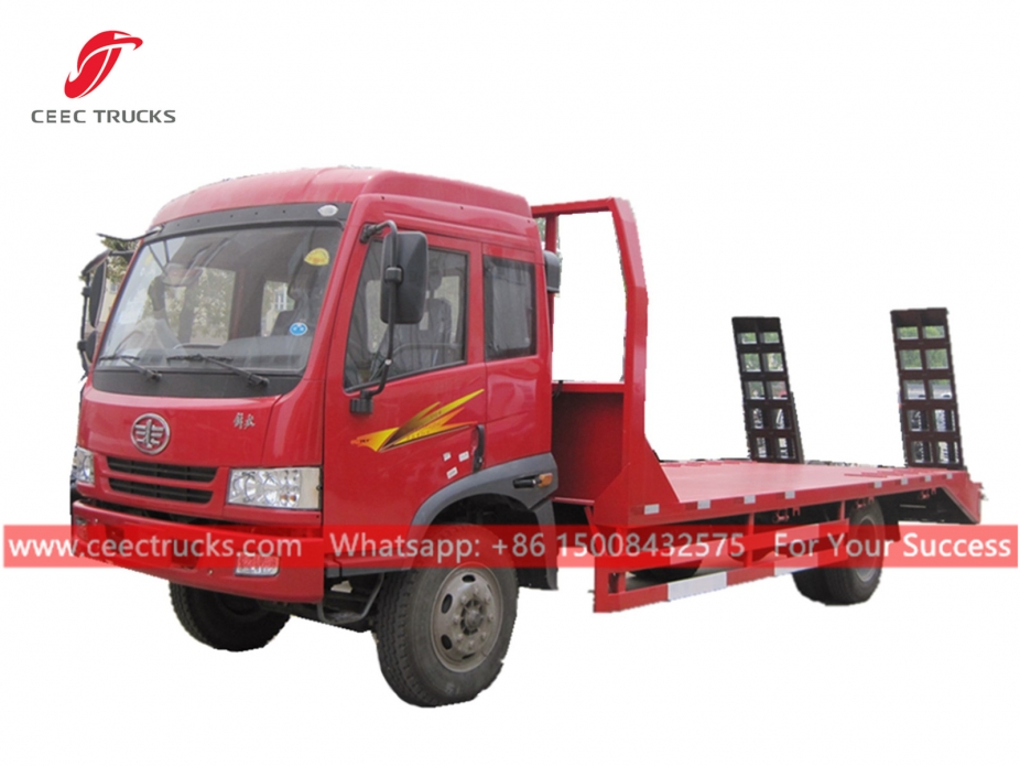 5 ton lage vlakke laadklepwagen FAW