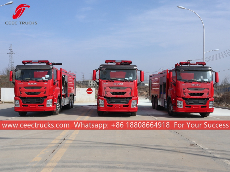 10.000L droog poeder brandweerwagen